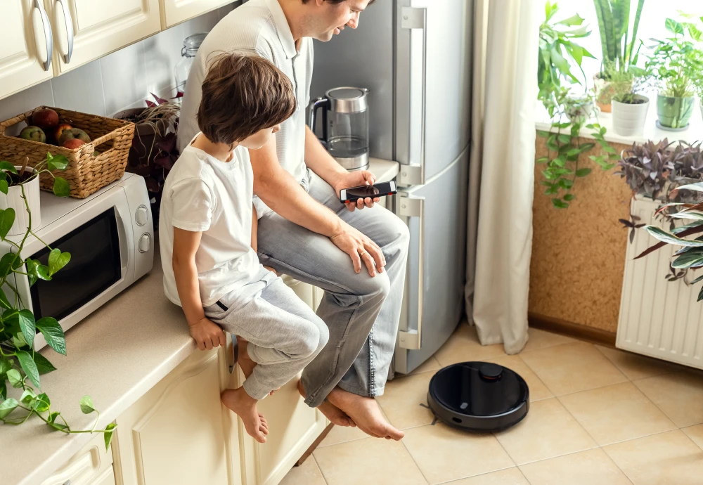 robot vacuum with self cleaning mop